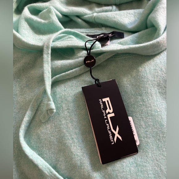 Ralph Lauren RLX Blue Green Hoodie cashmere,washable - Picture 2 of 15
